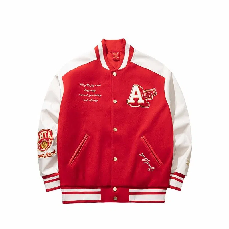 Anta Baseball Jacket Rich Red