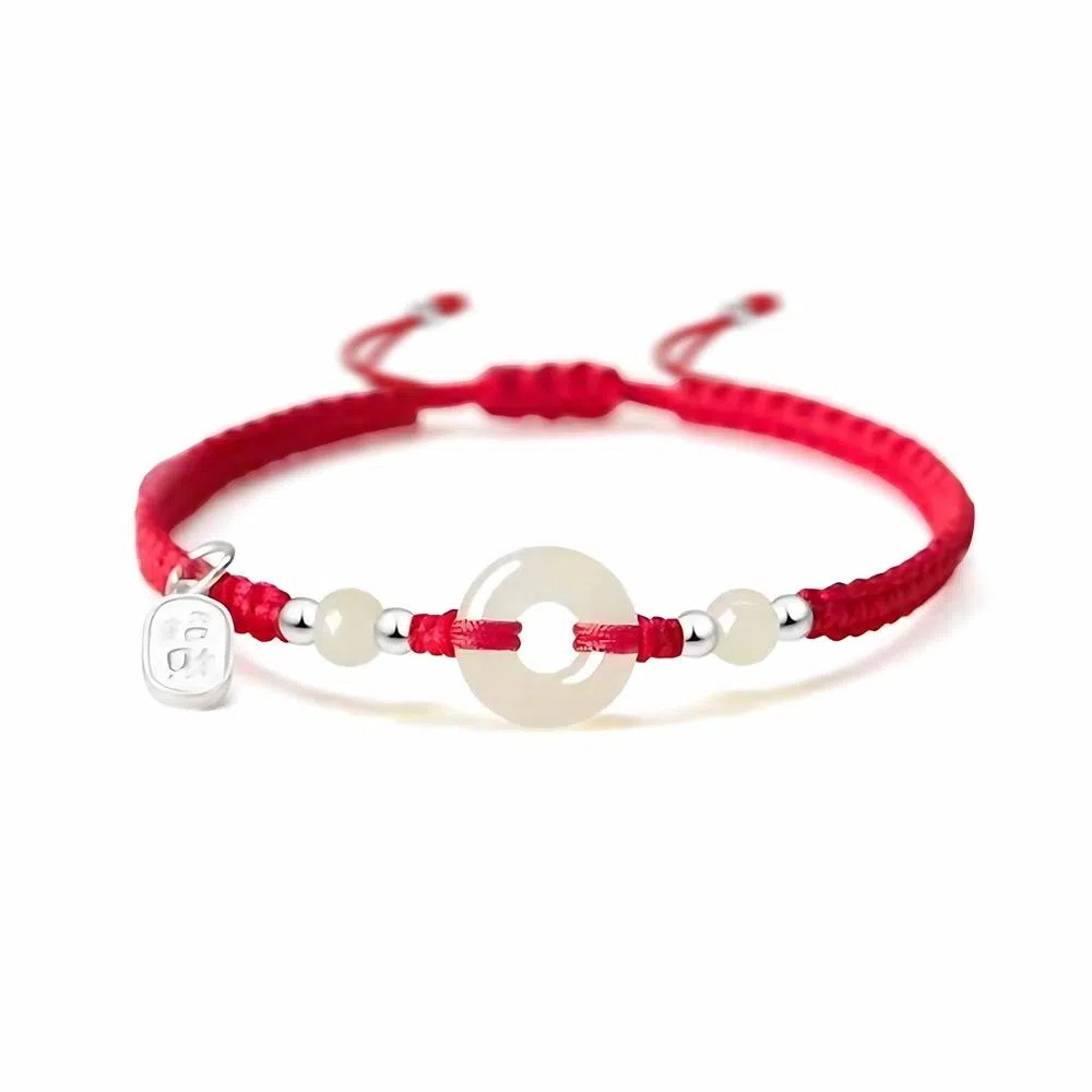 希遇 顺遂平安 简约高级创意小众设计 温柔凝聚福气优雅精致轻奢日常百搭#好运 合金 手绳 男女同款情侣款