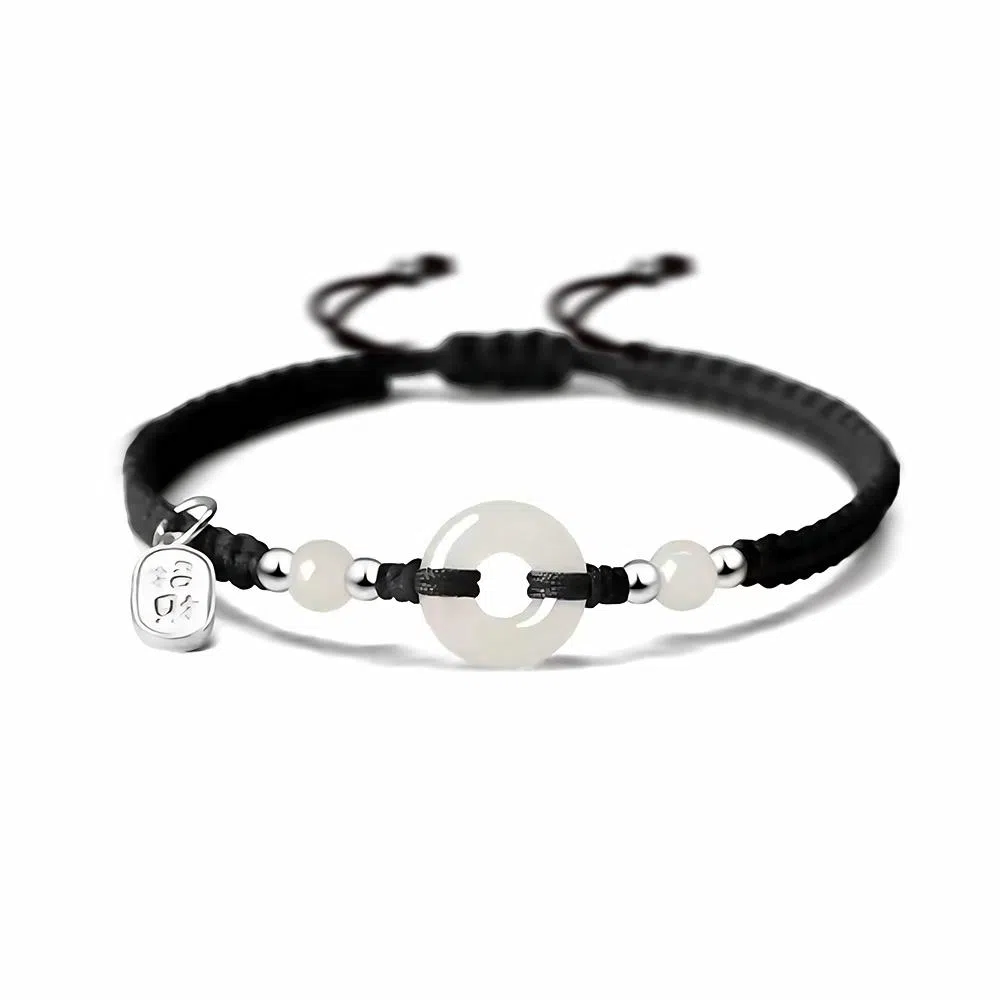 希遇 顺遂平安 简约高级创意小众设计 温柔凝聚福气优雅精致轻奢日常百搭#好运 合金 手绳 男女同款情侣款