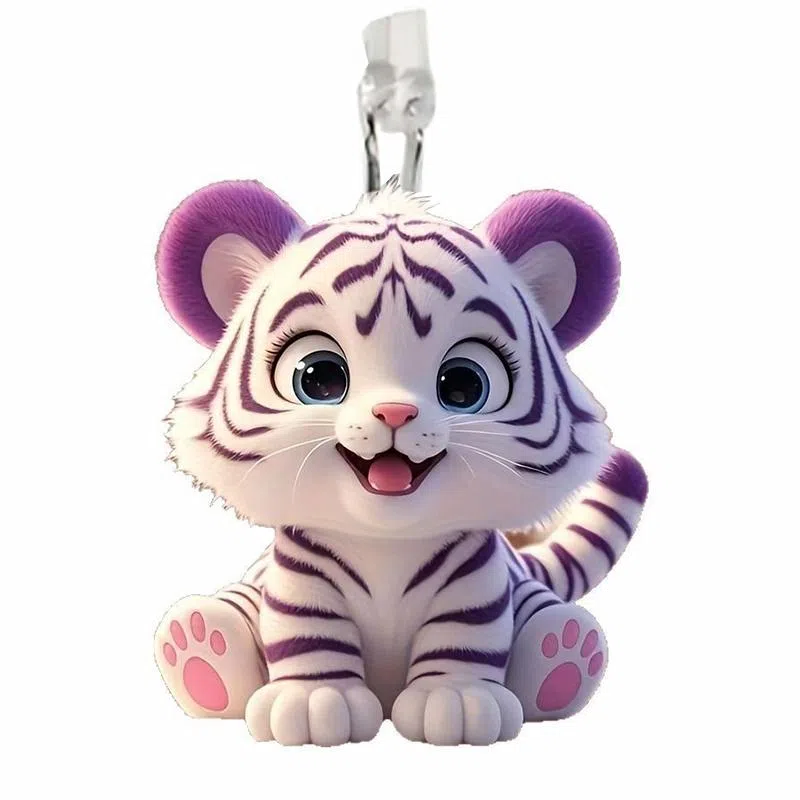零界 可爱小老虎 创意手机防尘塞 可爱时尚潮流 亚克力 挂件 男女同款情侣款
