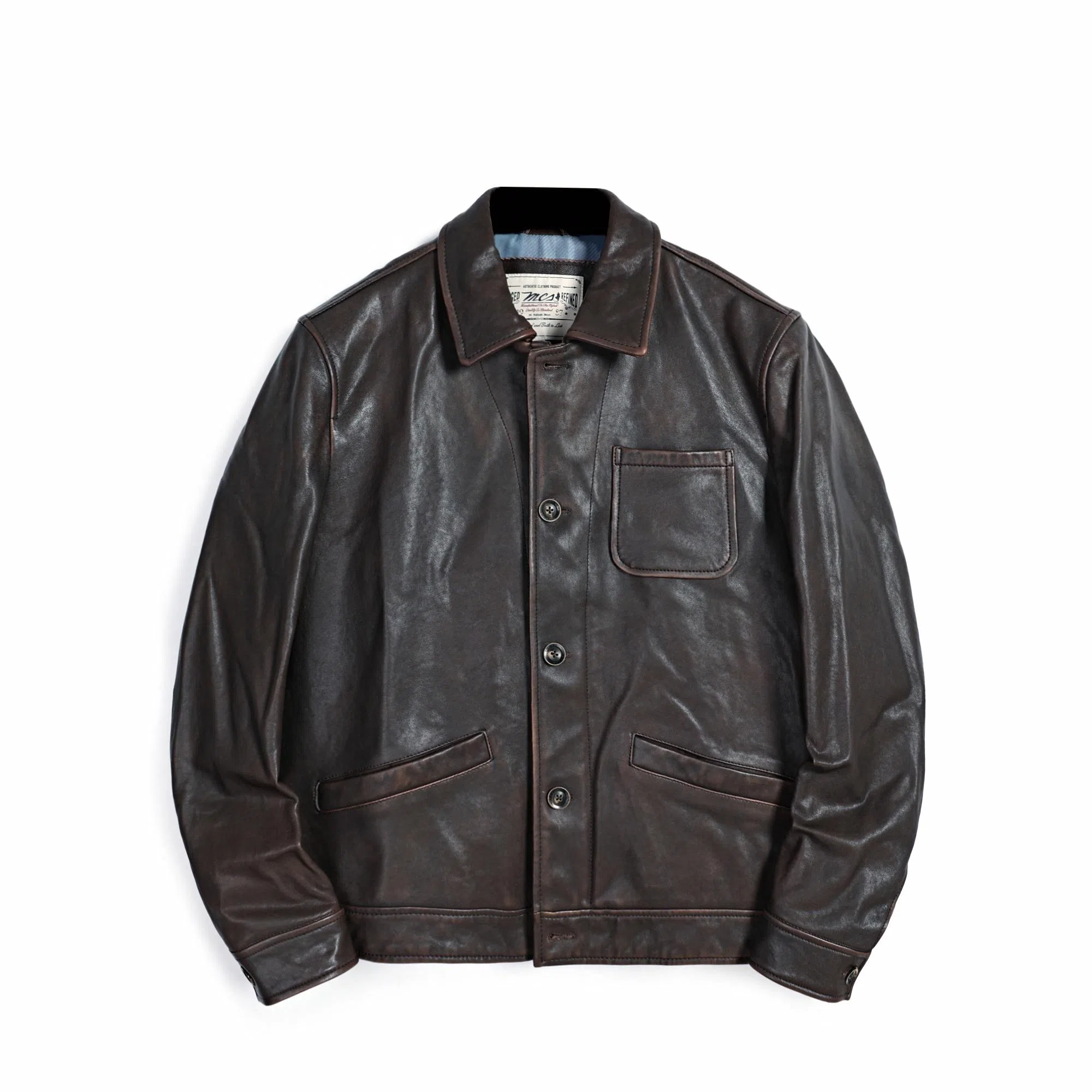 MCS Leather Jacket Coffee