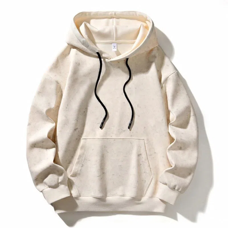 极限涡轮 美式潮流学院风纯色个性基础舒适保暖宽松连帽通勤休闲百搭卫衣 男女同款
