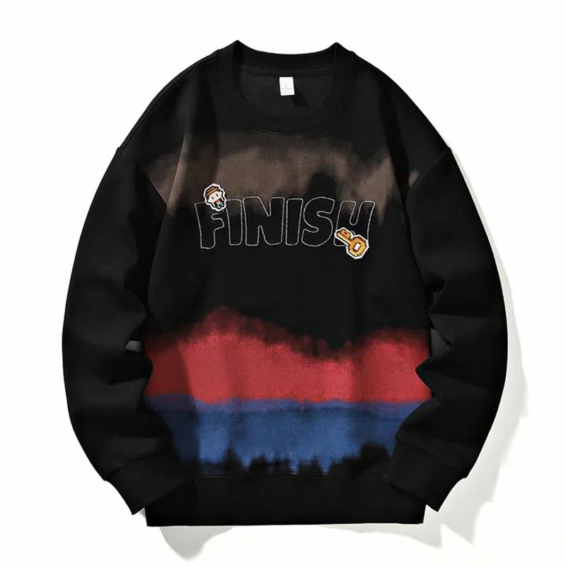 极限涡轮 美式字母厚款通勤百搭时尚卫衣 男女同款