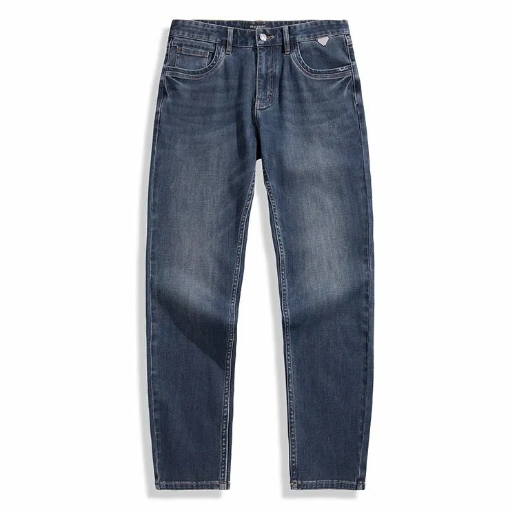 PEACEBIRD MEN Vintage Straight Wash Denim Jeans