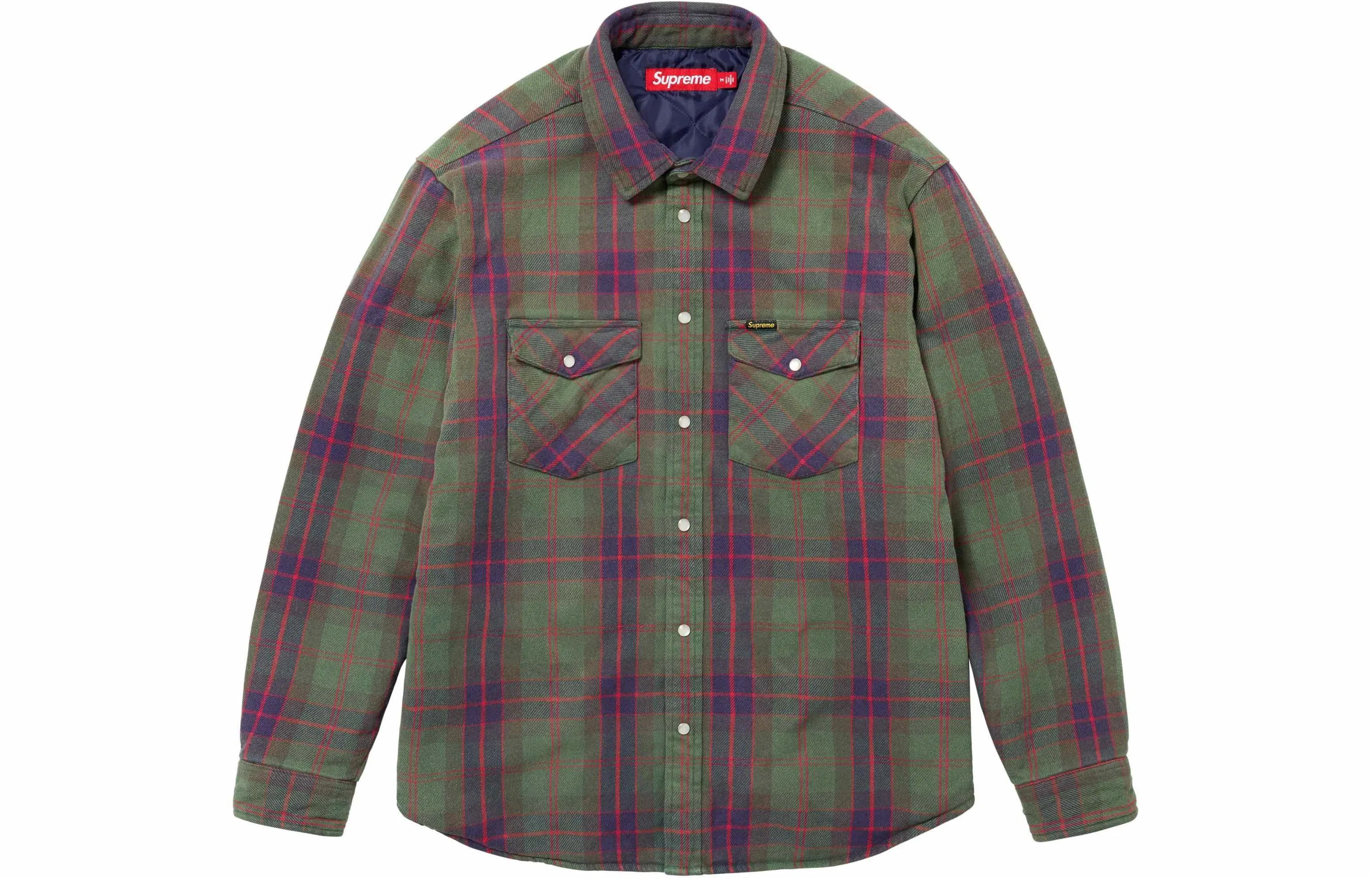 Supreme Quilted Flannel Snap Shirt
