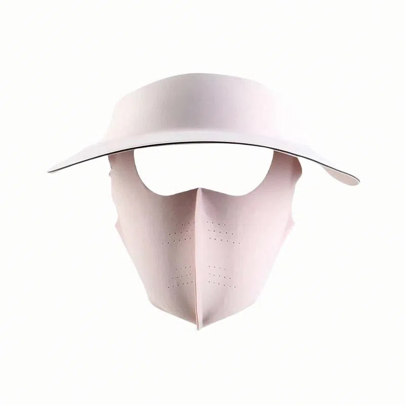 北极绒 无痕一体空顶遮阳护脸口罩帽可折叠防风透气户外骑行出游 聚酯纤维 防晒帽 男女同款情侣款