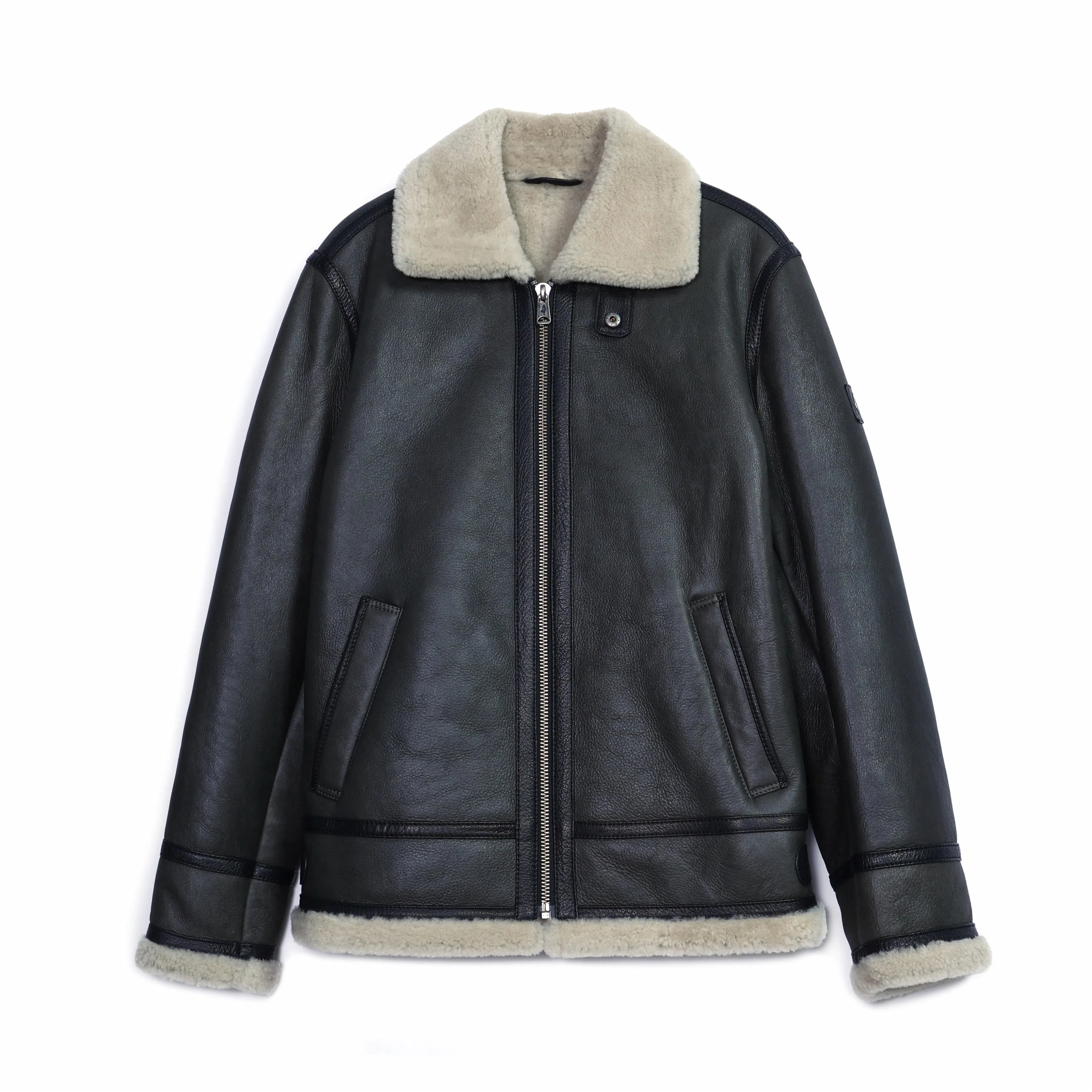 MCS M65 Trench Shearling Leather Jacket