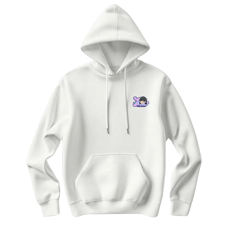 腾讯视频草场地 左手上篮官方系列 运动休闲百搭加绒卫衣 男女同款 白色