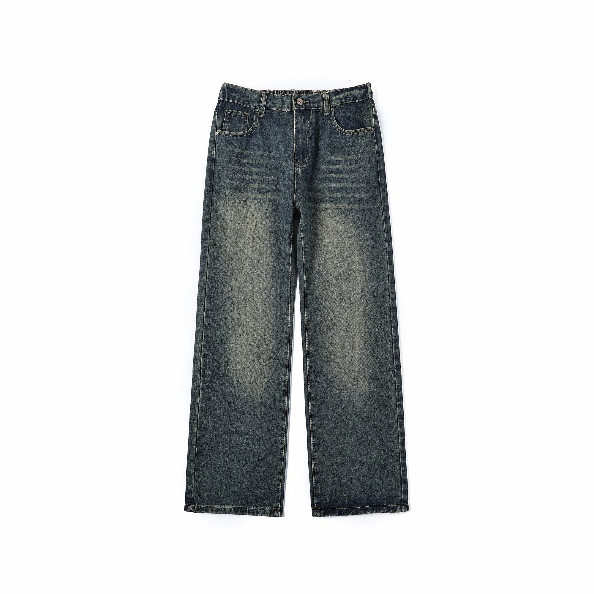 GEOFFREY B. SMALL Vintage Straight Jeans Deep Blue