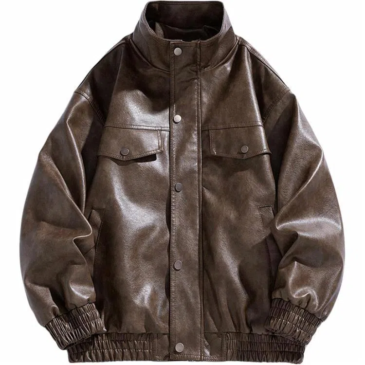 izexx Classic Retro Biker Jacket
