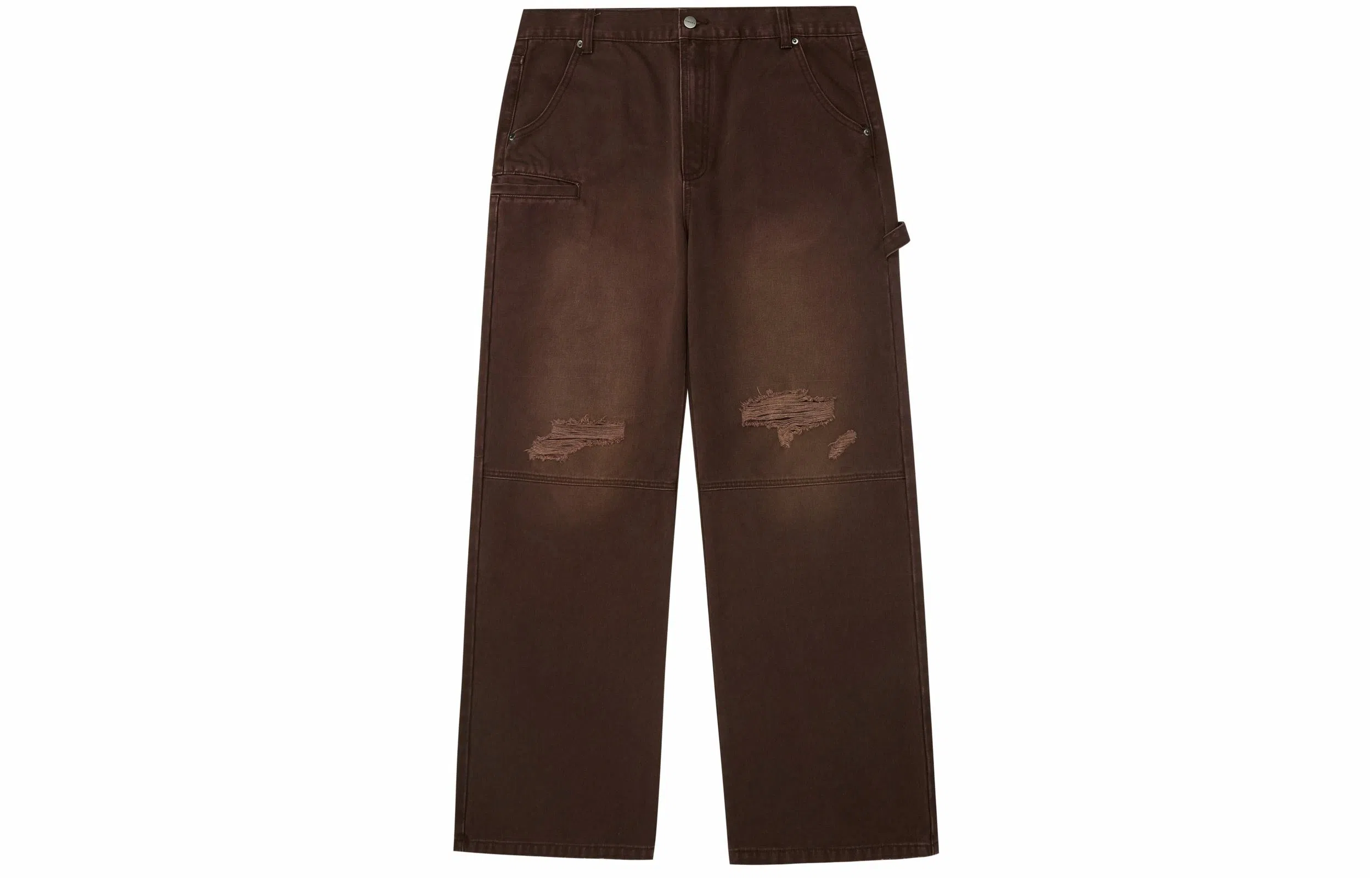 PCLP Brown Vintage Straight Jeans
