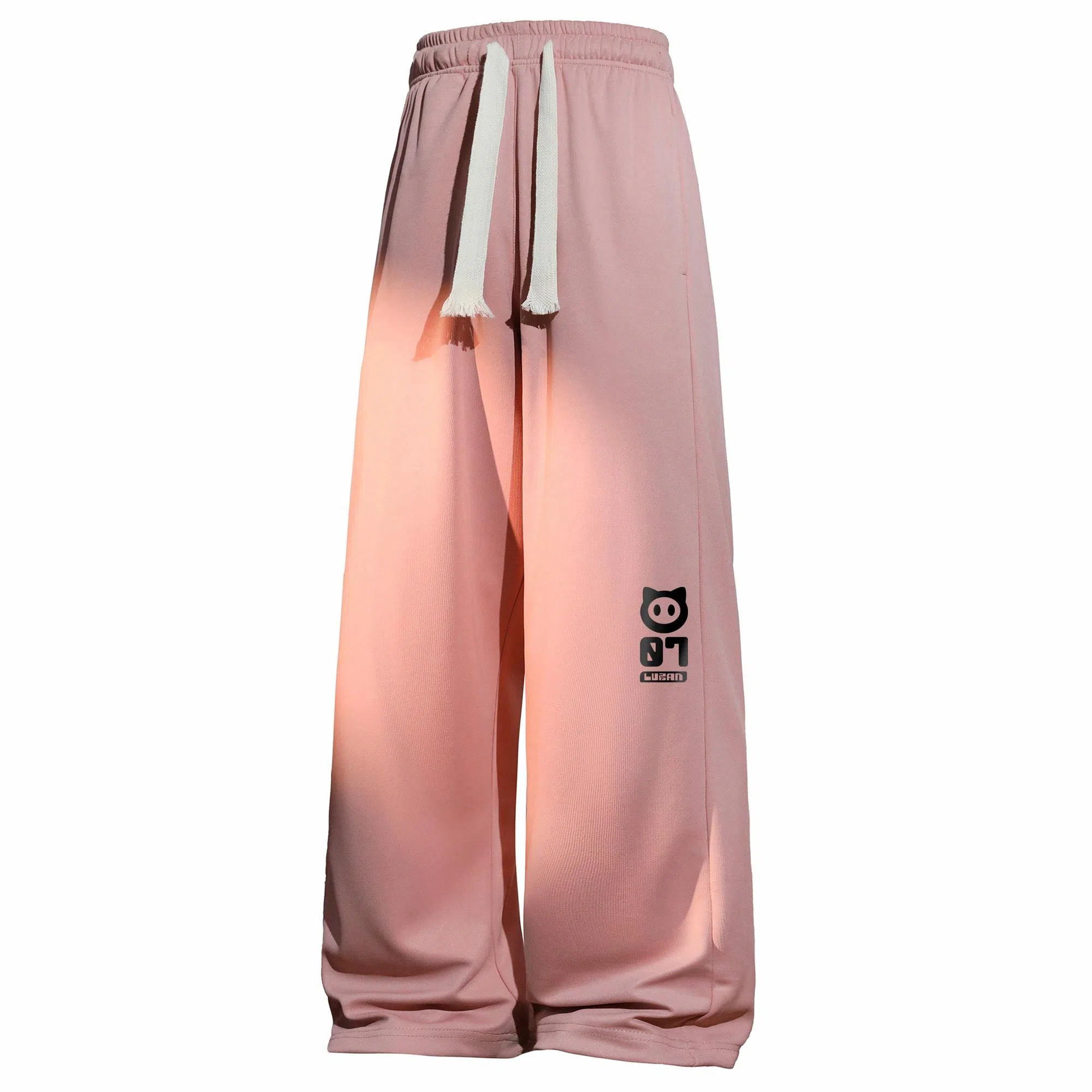 王者荣耀 鲁班七号星空梦想款 内里保暖加绒加厚直筒阔腿长裤宽松百搭亲肤舒适字母印花潮流个性学院风休闲裤 男女同款