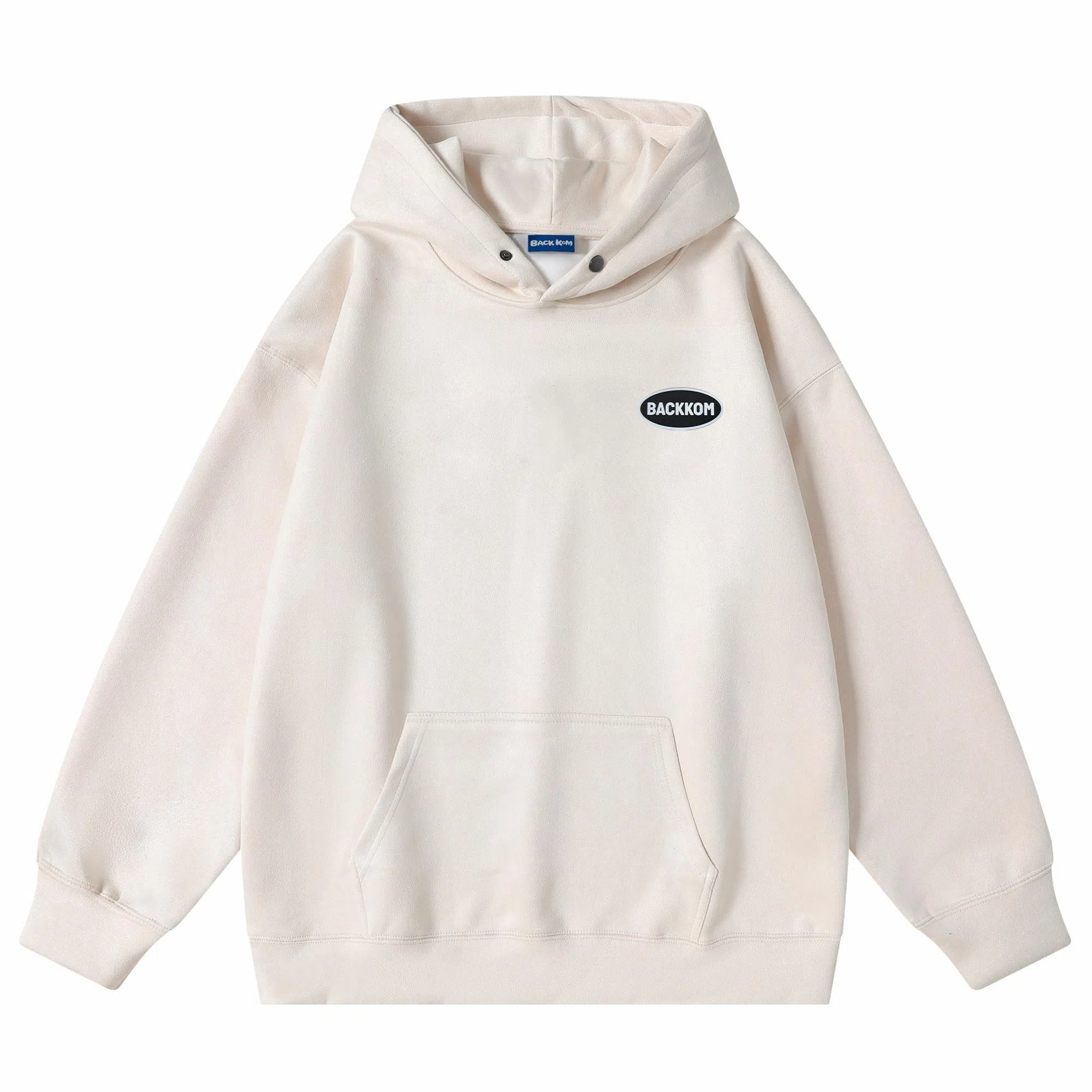 大卫贝肯 美式复古简约字母印花休闲宽松重磅百搭舒适连帽套头卫衣 男女同款