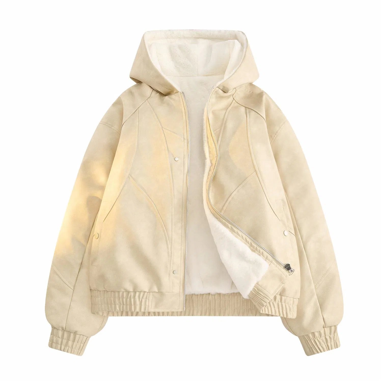 ROBINHOOD Hooded Leather Jacket