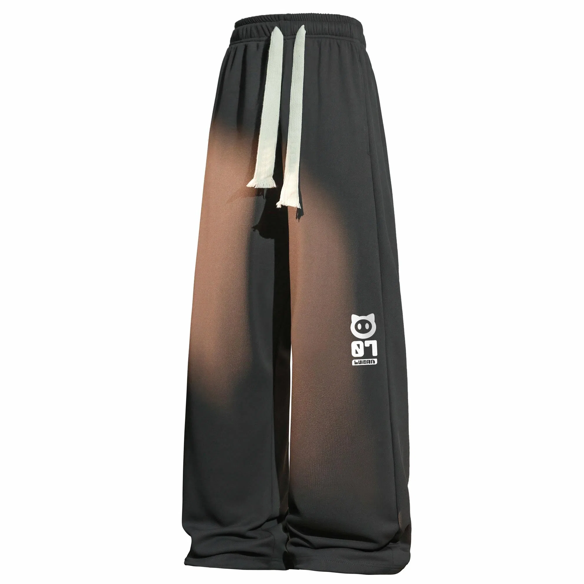 王者荣耀 鲁班七号星空梦想款 内里保暖加绒加厚直筒阔腿长裤宽松百搭亲肤舒适字母印花潮流个性学院风休闲裤 男女同款