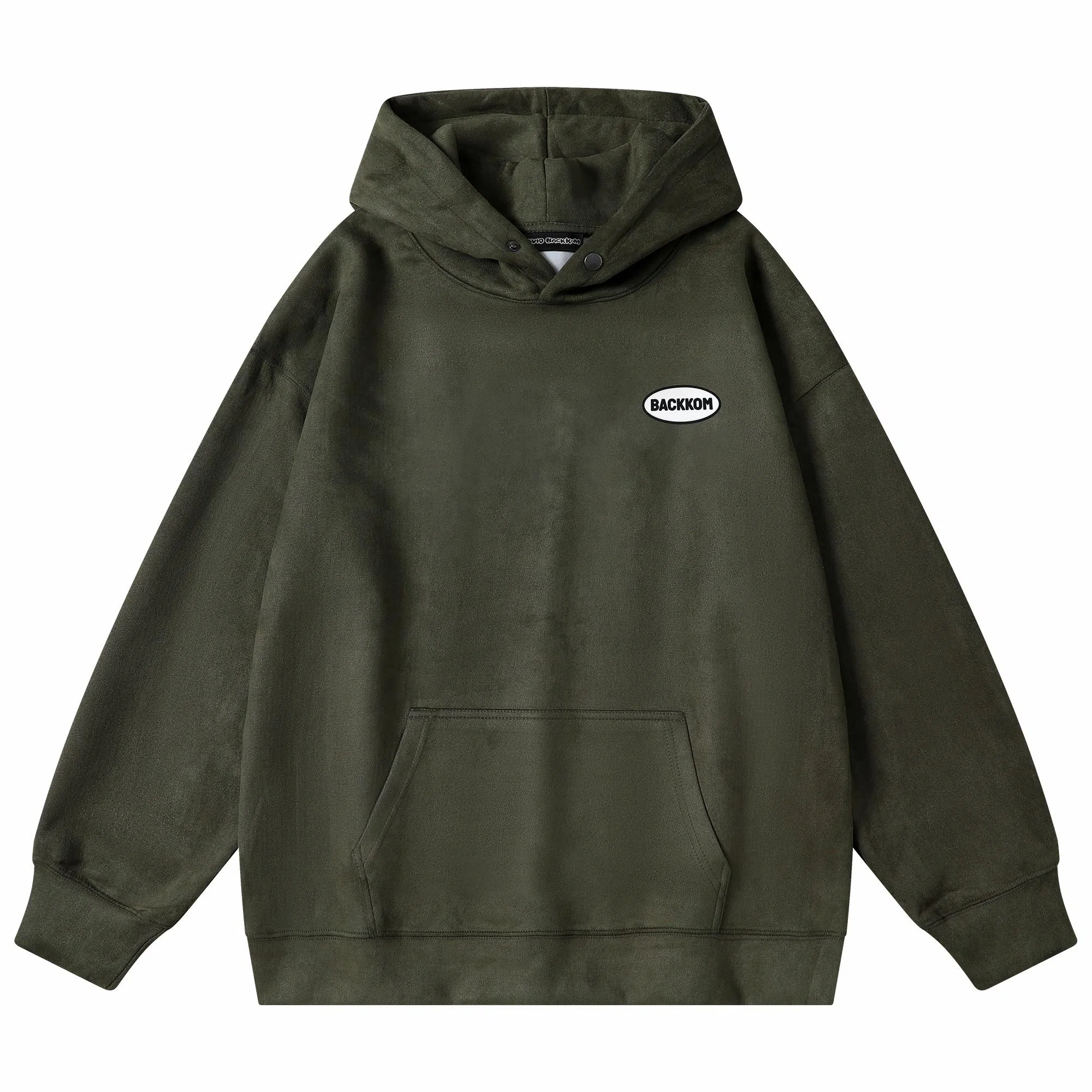 大卫贝肯 美式复古简约字母印花休闲宽松重磅百搭舒适连帽套头卫衣 男女同款