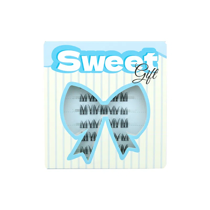 酷乐丝 分段女团漫画假睫毛 胶水款自然纤长款 韩系女团 仿真舒适 根根分明 立体卷翘 可重复使用 新手化妆