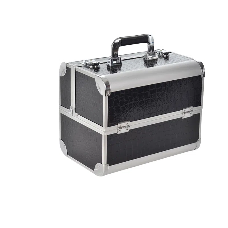 馨枕居 铝合金双层大容量化妆工具箱