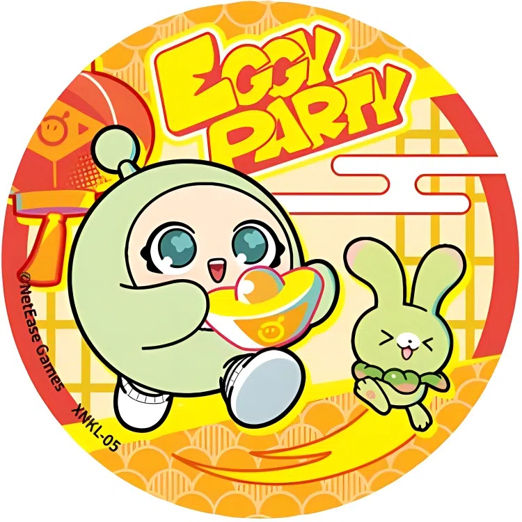 卡游 蛋仔派对马口铁新春系列周边谷子挂件胸章吧唧  徽章