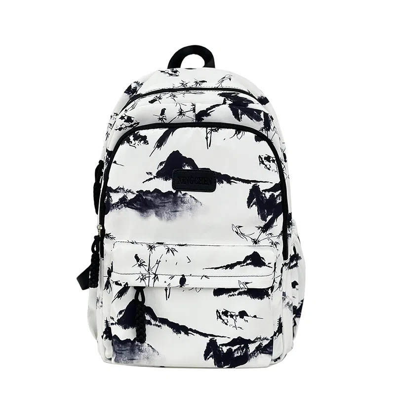 醇龙 简约百搭时尚 尼龙 双肩包 男女同款情侣款 粉色/红色/黑色/灰色/绿色