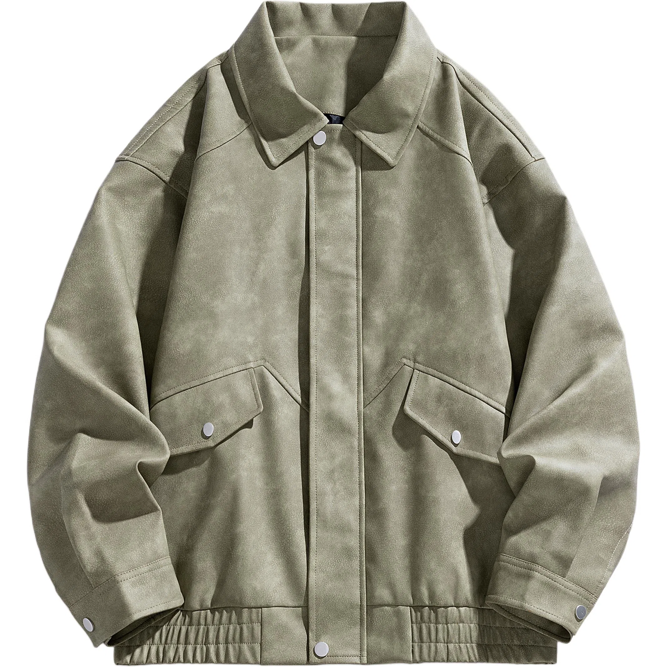 美式潮流复古翻领多风格休闲服饰皮衣 男女同款