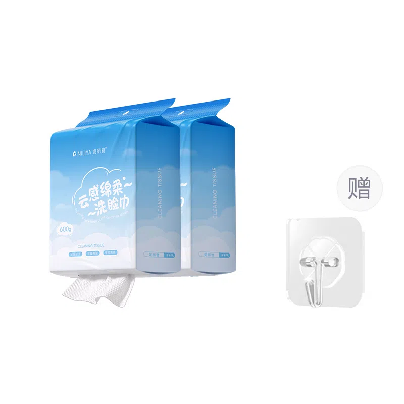 妮丽雅 一次性加大加厚洗脸巾 悬挂抽取式