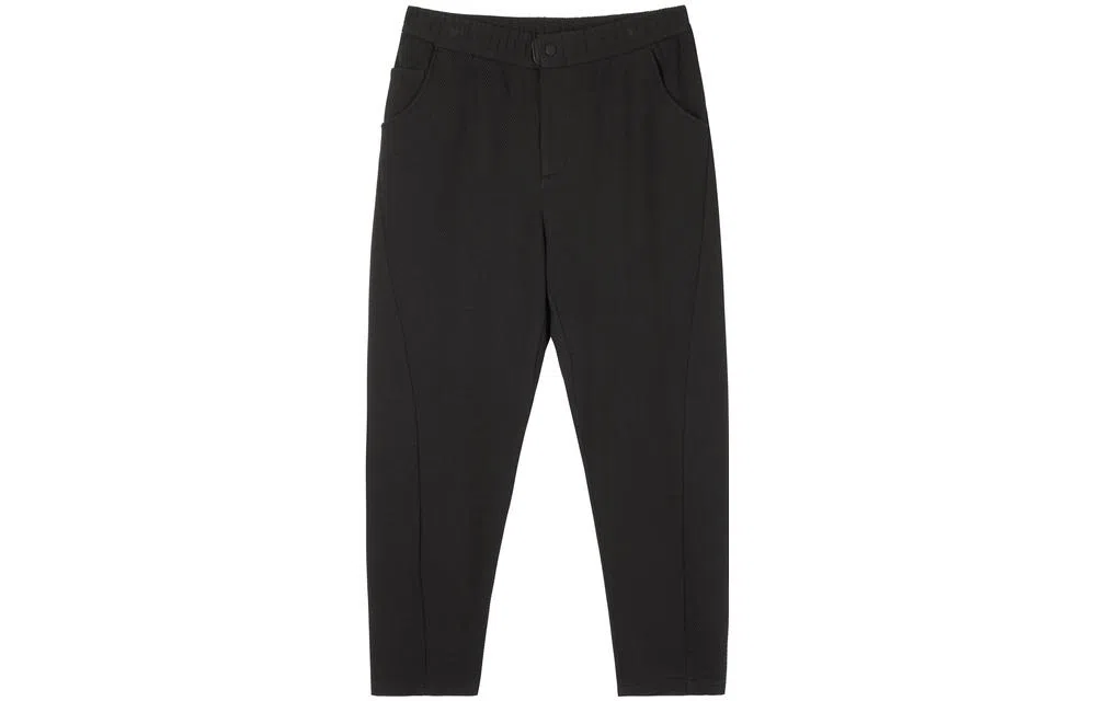 速写 纯色宽松休闲裤 男款 黑色