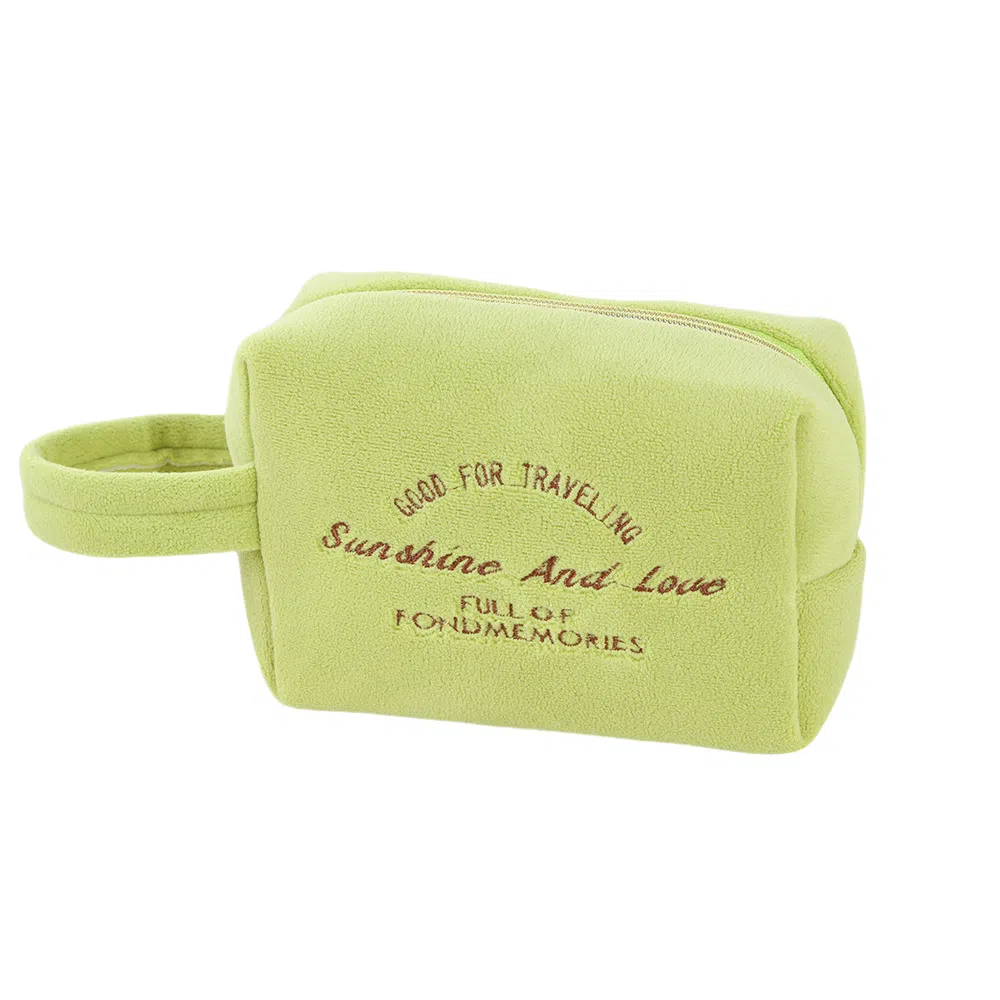 馨枕居 经典糖果色丝绒手提大容量便携八角化妆包