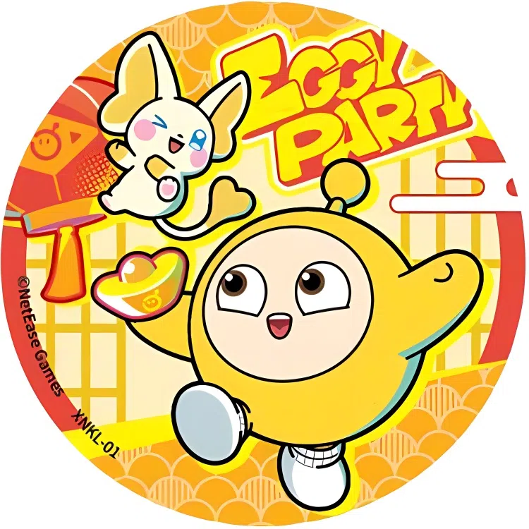 卡游 蛋仔派对马口铁新春系列周边谷子挂件胸章吧唧  徽章