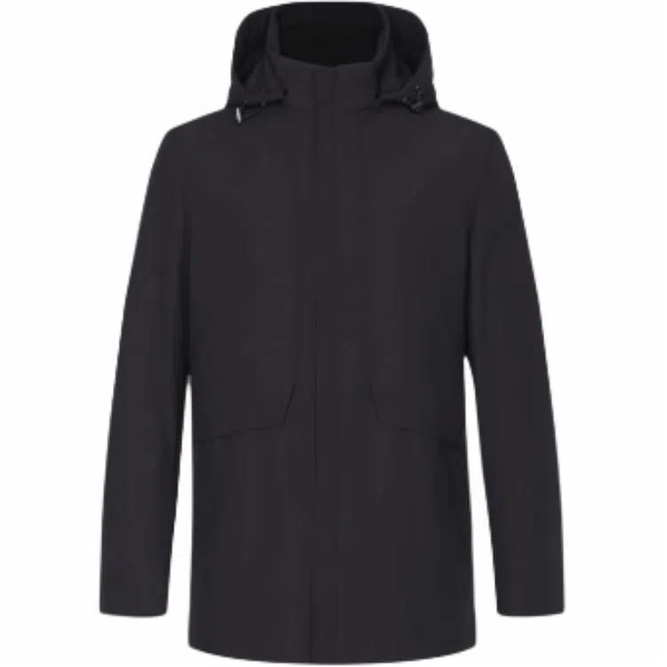 迪柯尼 保暖连帽舒适棉服 男款 深宝蓝