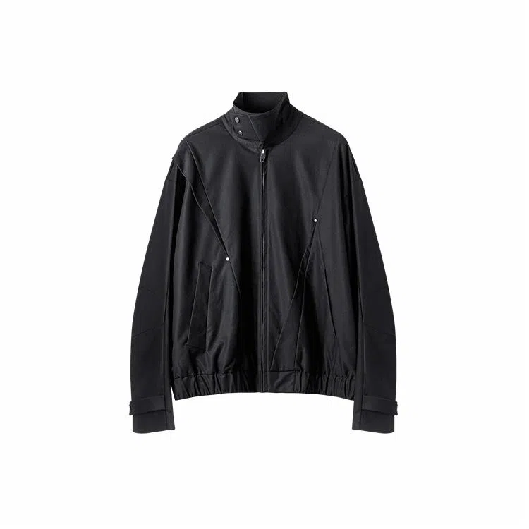 Huanzhe Black Windbreaker Jacket
