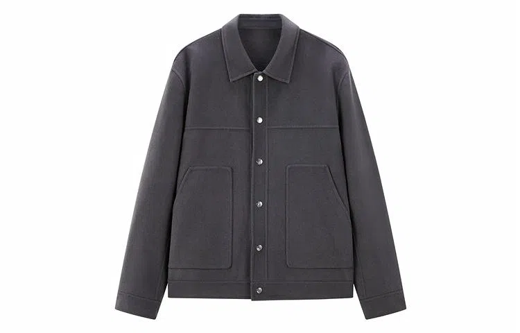 PEACEBIRD MEN Reversible Wool Jacket