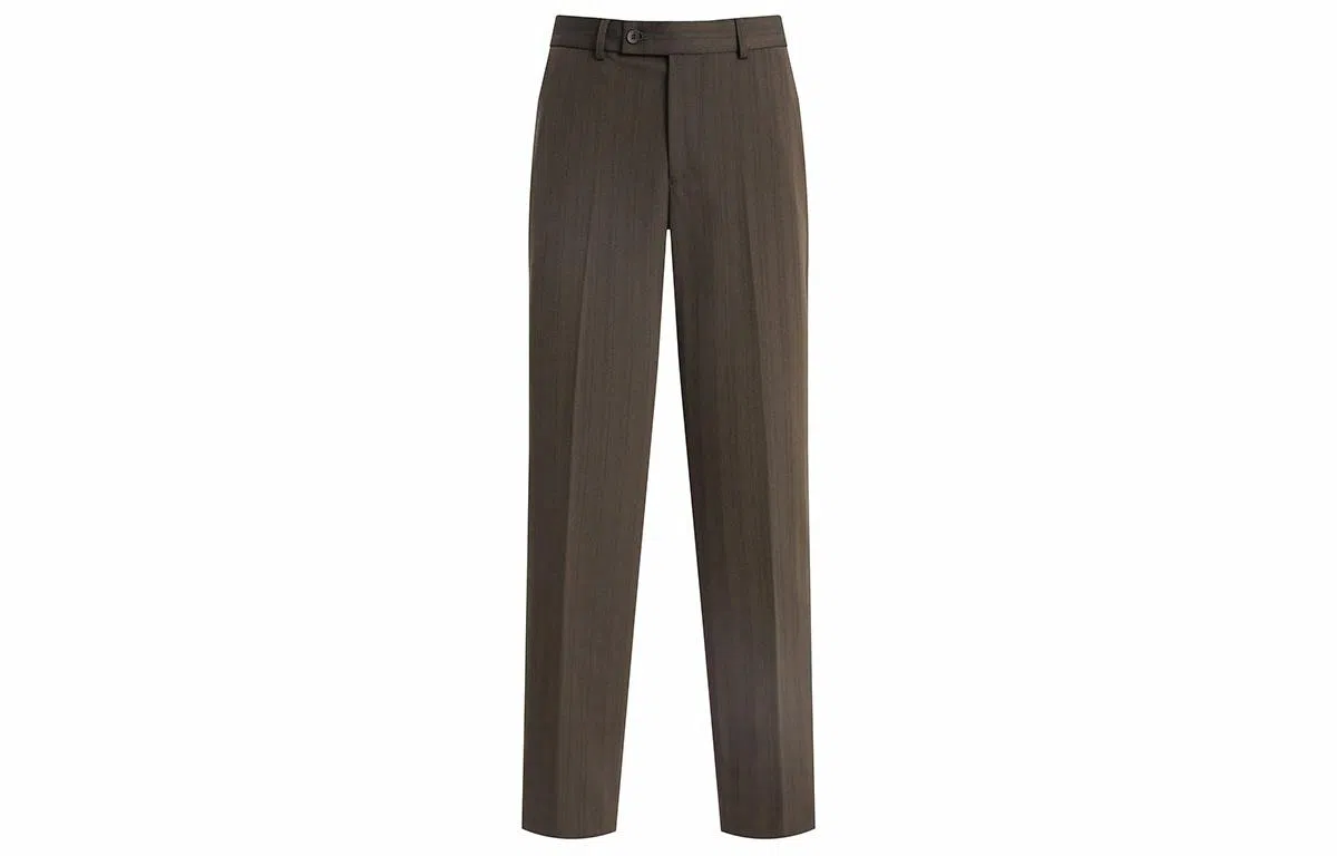 JOHNHOLLIS Slim Fit Striped Pants