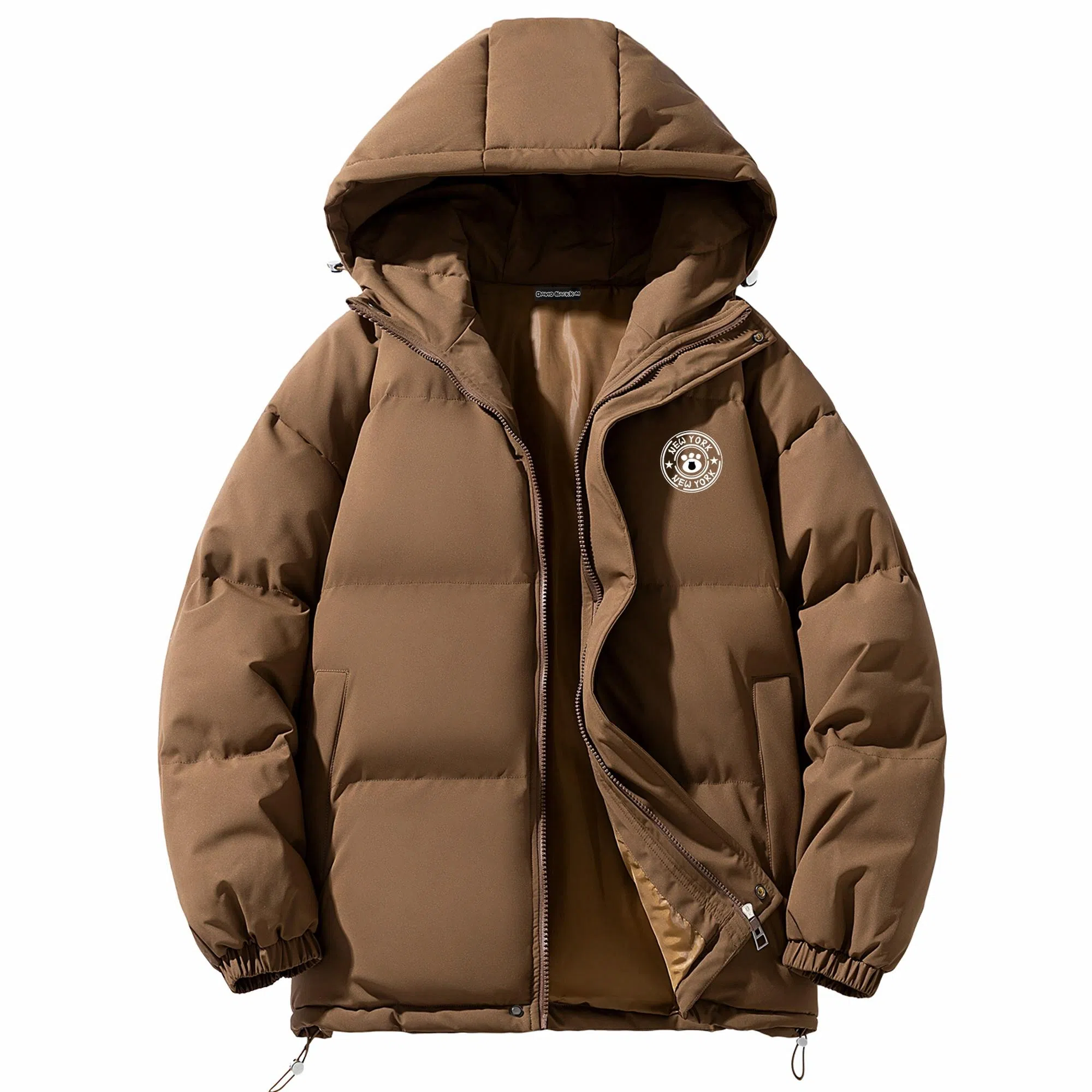 David Beckham Puffer Jacket Khaki