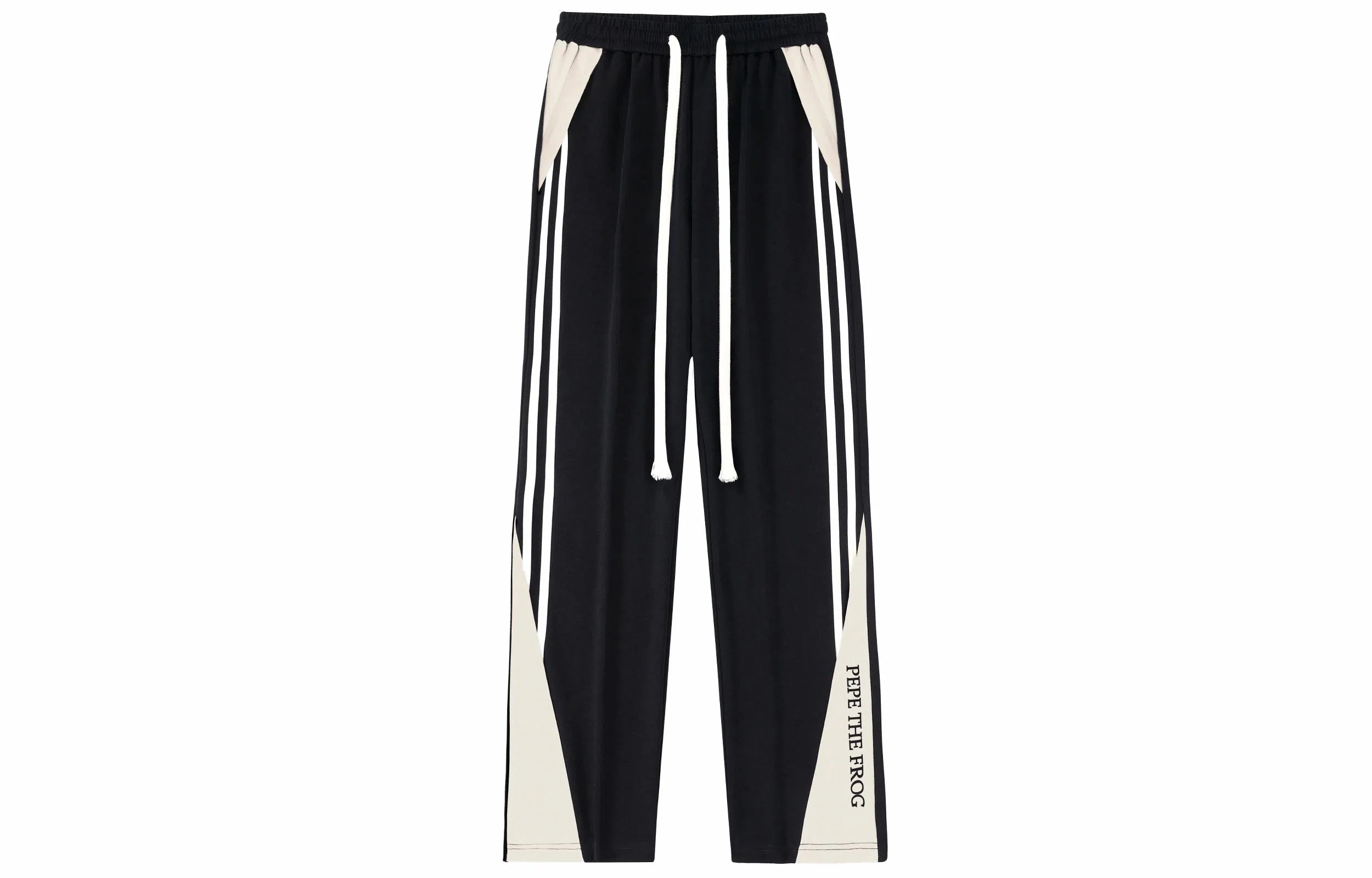 Pepe the Frog Black Straight-Leg Pants