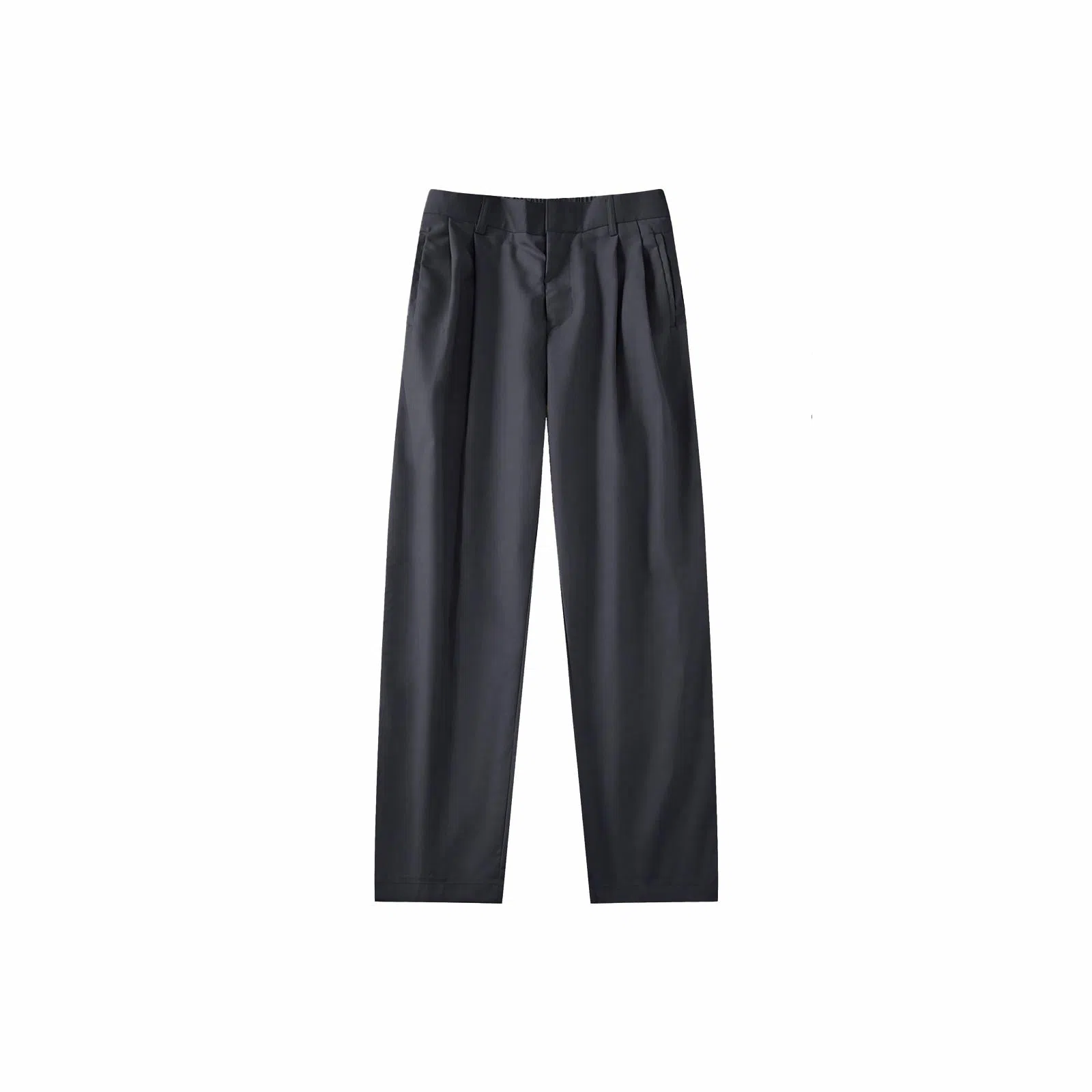 我是大卫 双褶皱垂感韩版高级感百搭直筒休闲裤 男女同款