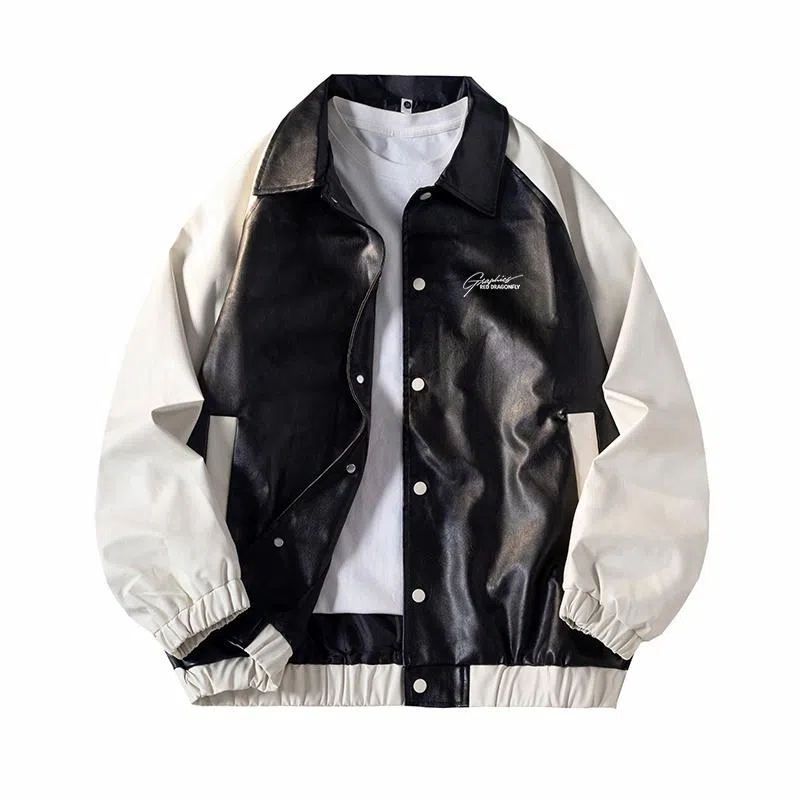 Red Dragonfly Retro Leather Jacket