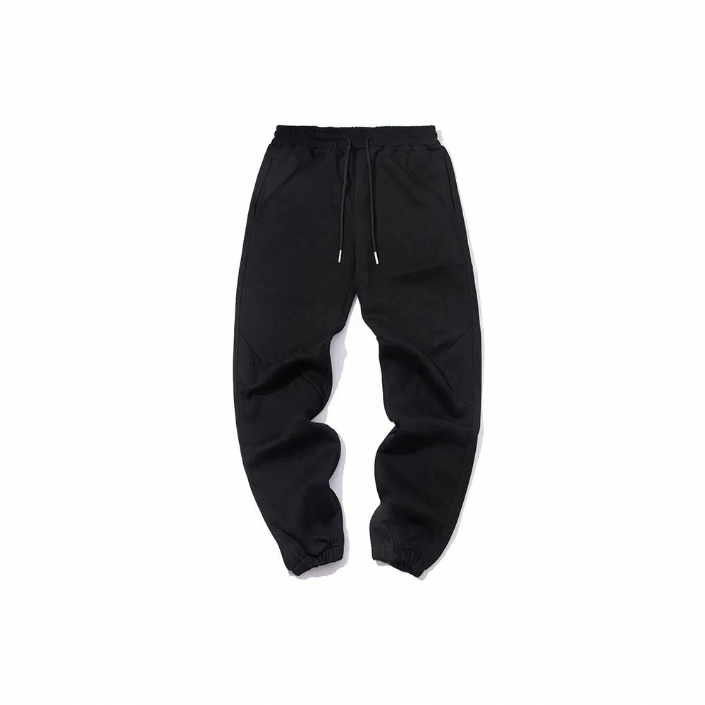 我是大卫 透气简约百搭排汗韩版运动风束脚纯棉休闲裤 男女同款