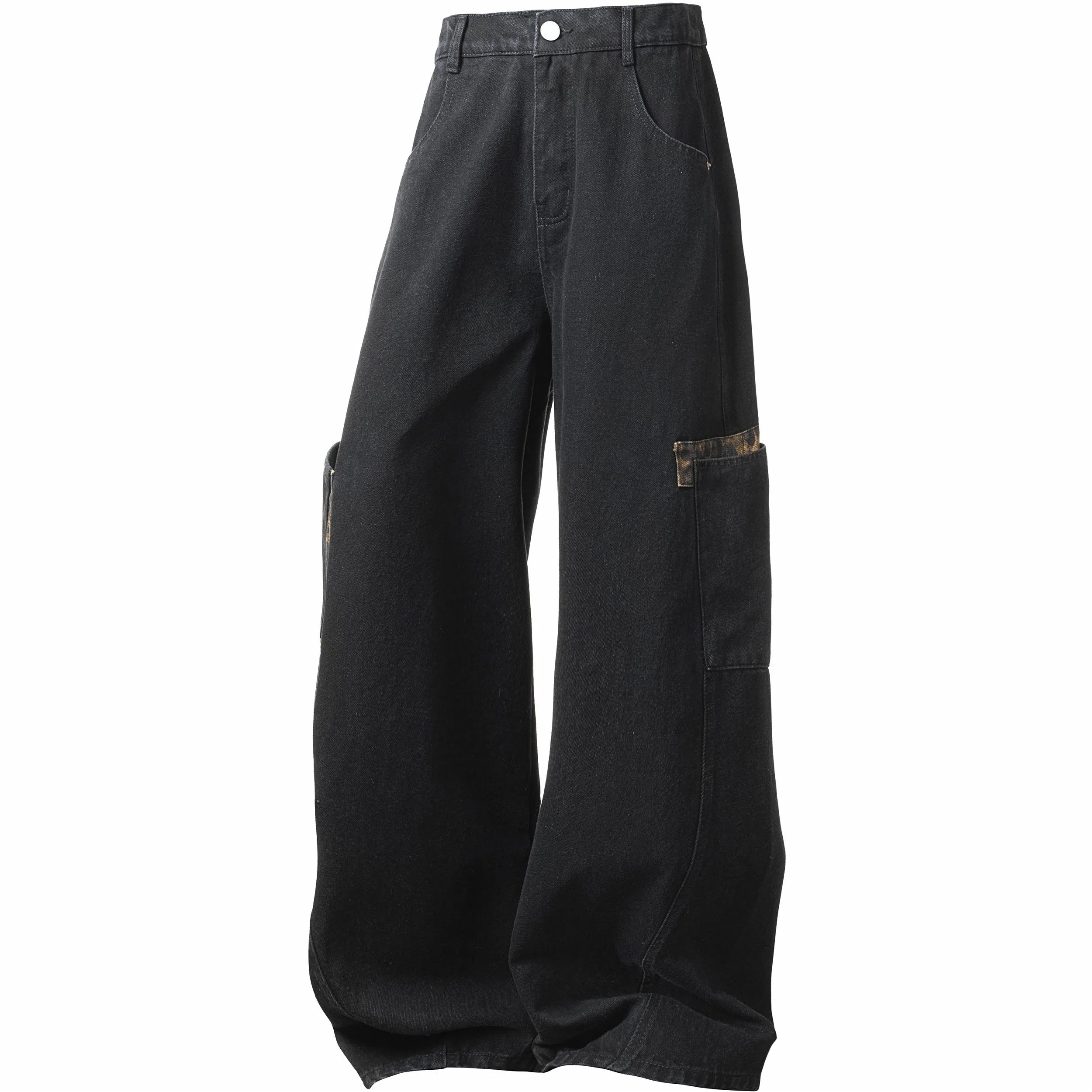 FUERZA Wide Leg Jeans Deep Blue