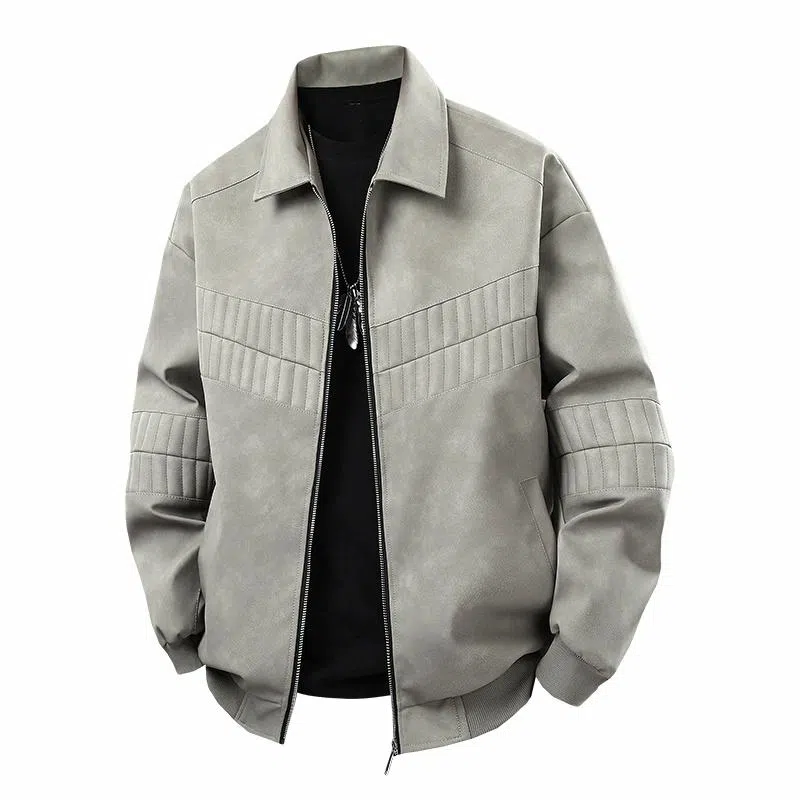 LISENPOK Vintage Leather Jacket