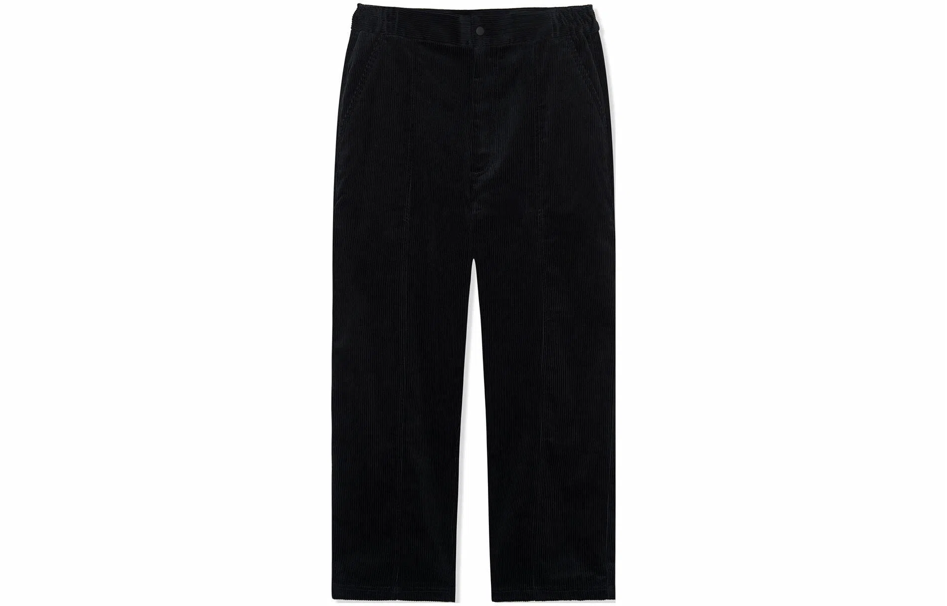 中国李宁 运动潮流系列 纯色直筒休闲裤 男款 黑色