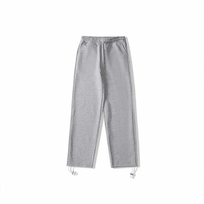 我是大卫 运动风高级感高腰宽松系带直筒束脚加厚休闲裤 男女同款