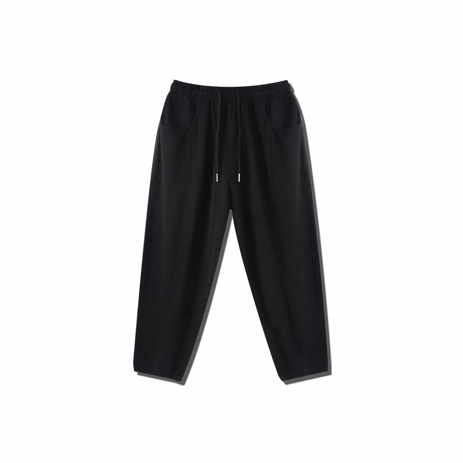 我是大卫 阔腿美式复古潮流宽松百搭系带休闲裤 男女同款 深灰色