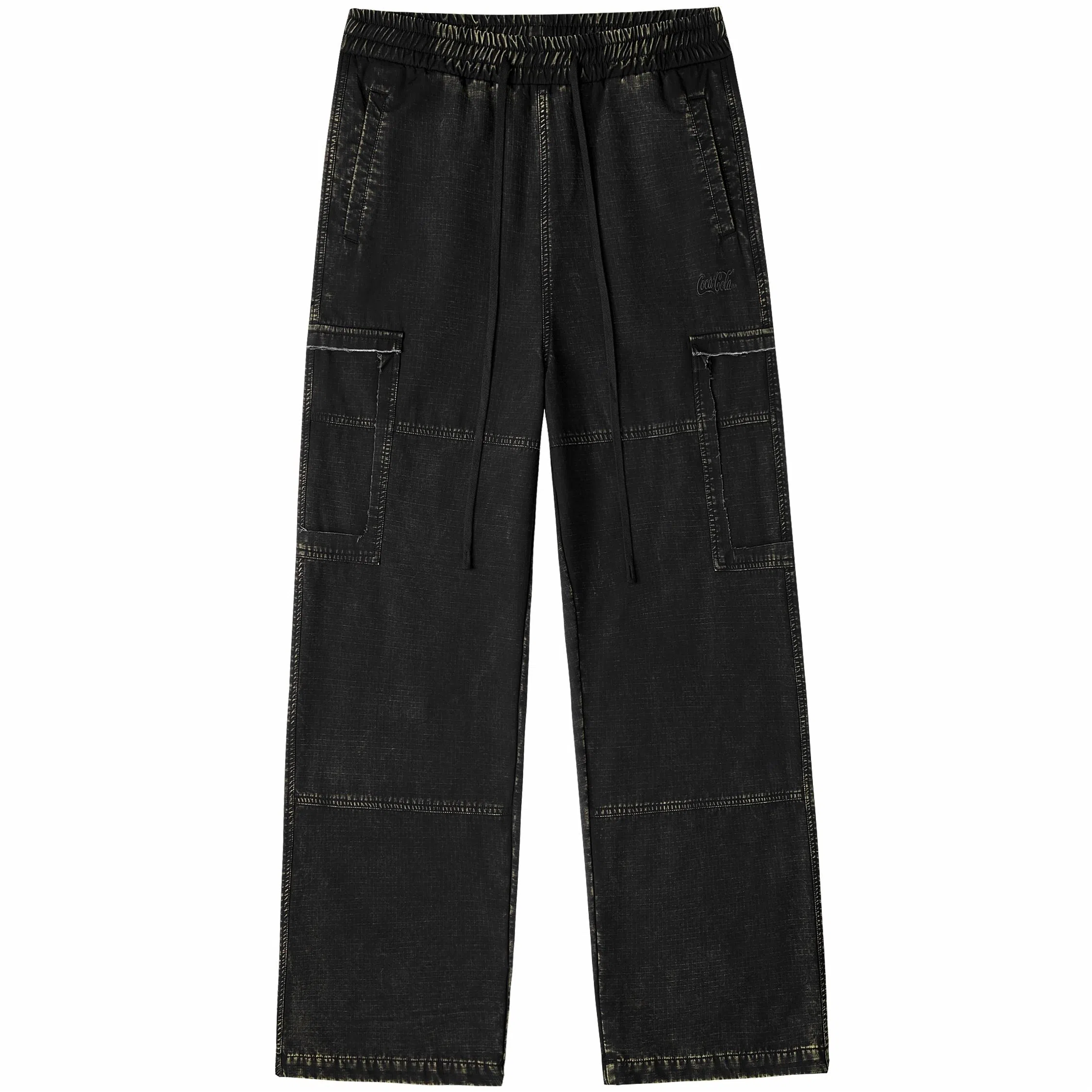 Coca-Cola Pocket Destroyed Embroidered Pants