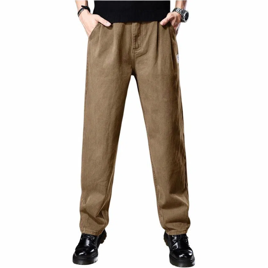 贵色 美式纯棉直筒水洗工装裤 男款