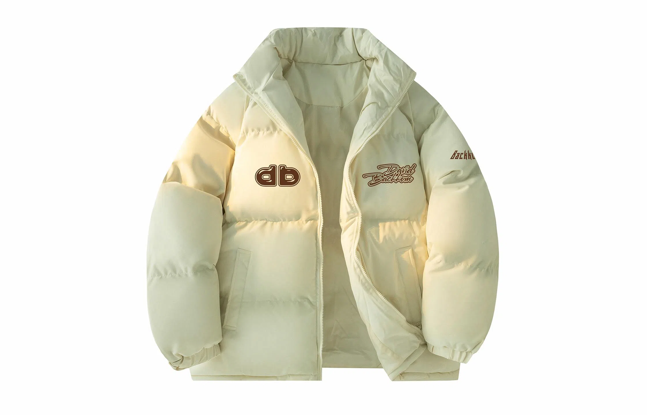 大卫贝肯 美式复古学院风宽松休闲加厚学生立领保暖面包棉服 男女同款