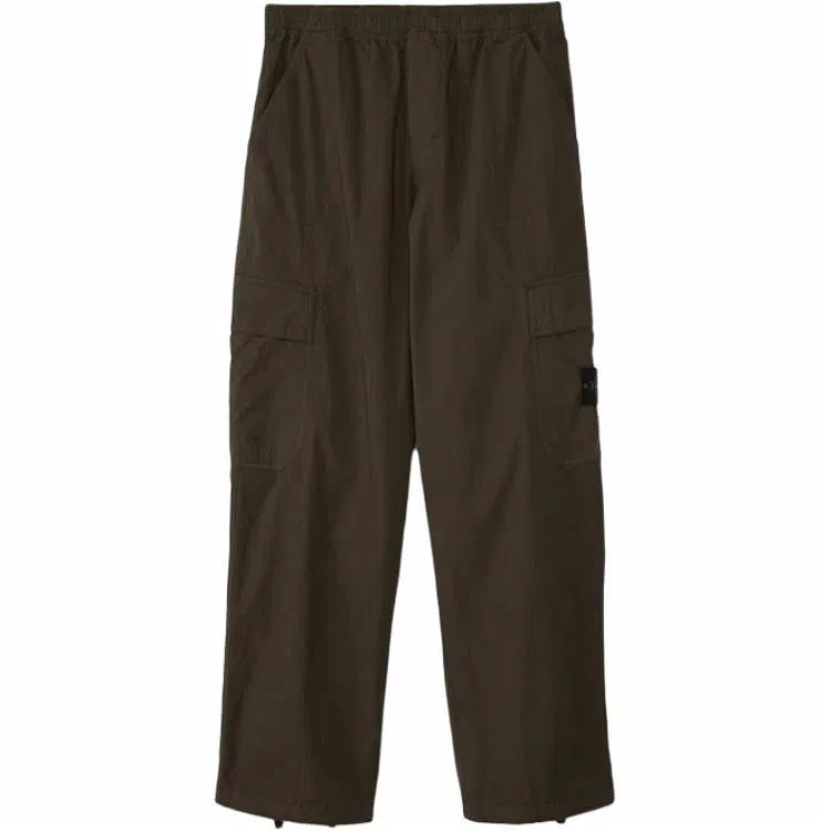 Stone Island SS25 Loose Cargo Pants Military Green