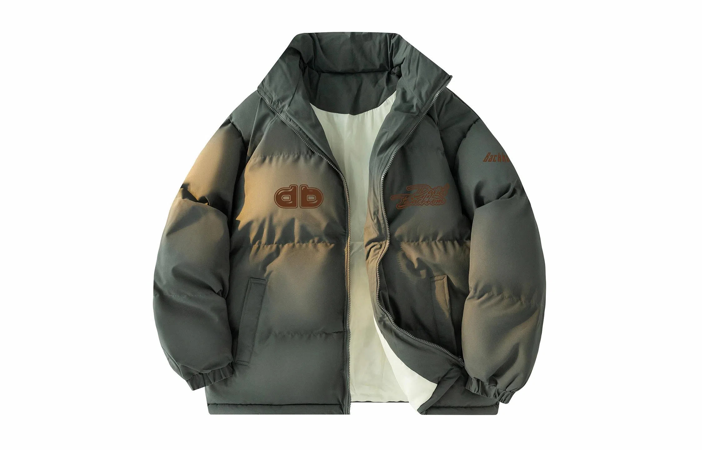 大卫贝肯 美式复古学院风宽松休闲加厚学生立领保暖面包棉服 男女同款