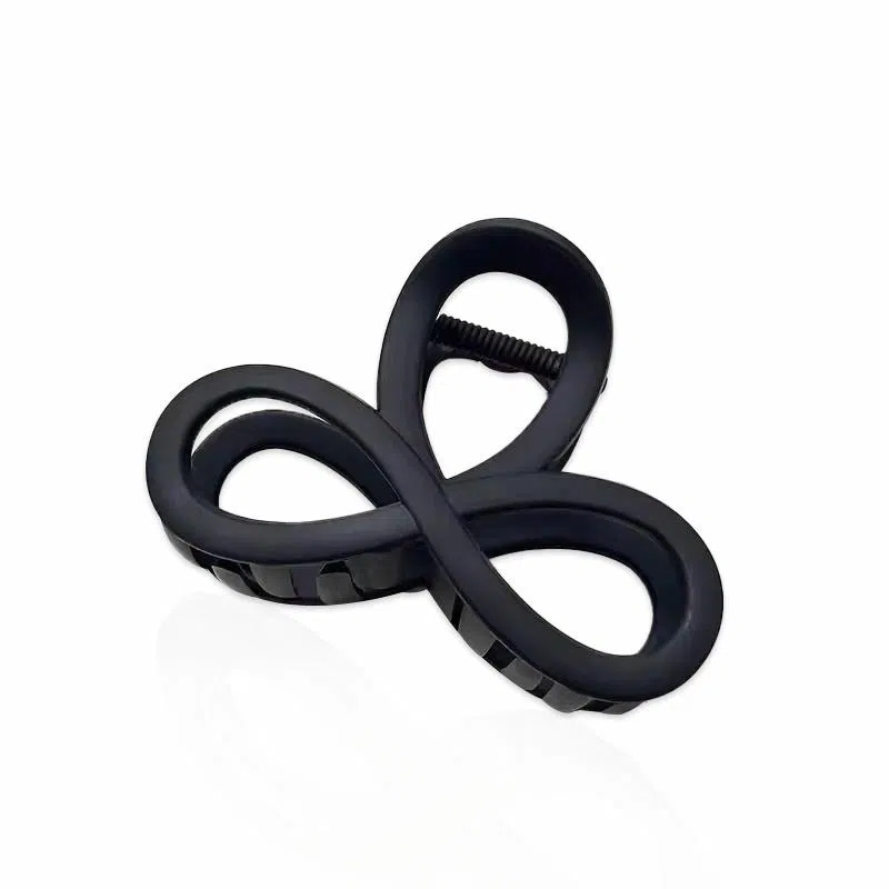 蒙妮 简约高级感八字镂空 亚克力 发夹 男女同款情侣款