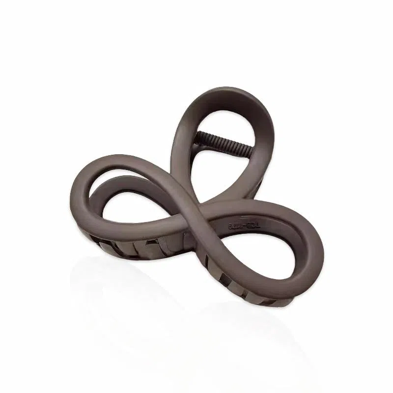 蒙妮 简约高级感八字镂空 亚克力 发夹 男女同款情侣款